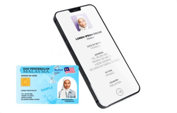 Identity card and phone